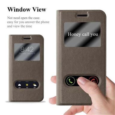 Lompakkokotelo Samsung Galaxy J3 2016 Case (Ruskea)