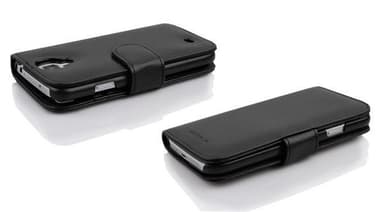 Samsung Galaxy S4 Suojakuori Lompakkokotelo (Musta)