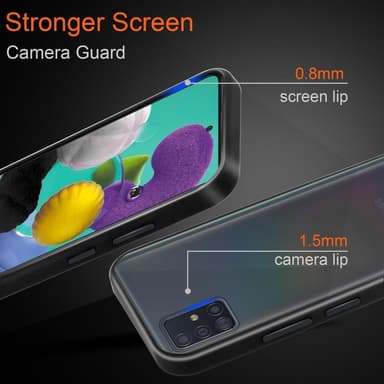 Samsung Galaxy A51 5G Suojakuori Kotelo (Läpinäkyvä)