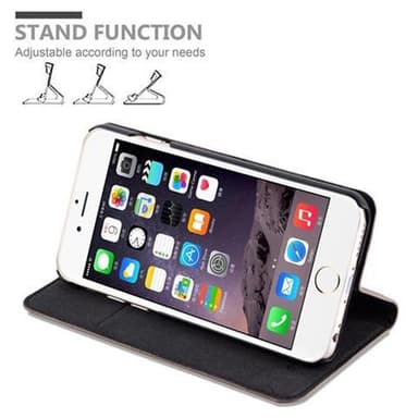 iPhone 6 / 6S Suojakuori Lompakkokotelo (Ruskea)