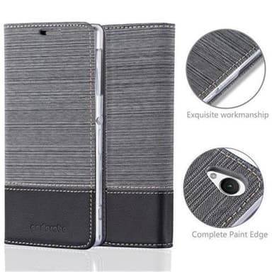 Sony Xperia Z1 Suojakuori Lompakkokotelo (harmaa)
