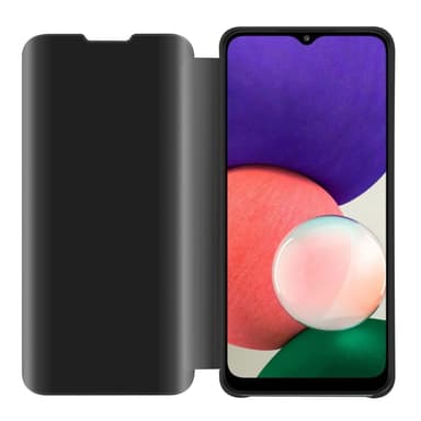 Suojakuori Samsung Galaxy A22 5G Lompakkokotelo (Musta)
