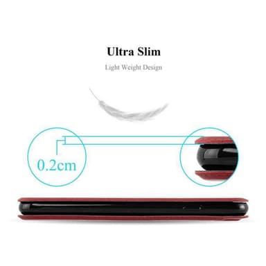 Lompakkokotelo iPhone 6 PLUS / 6S PLUS Case (Punainen)