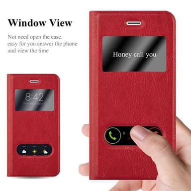 Lompakkokotelo iPhone 6 PLUS / 6S PLUS Case (Punainen)