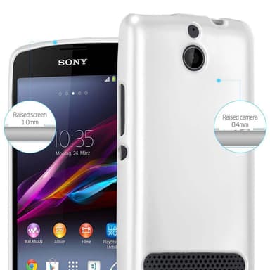 Sony Xperia E1 Suojakuori Kotelo (Hopea)