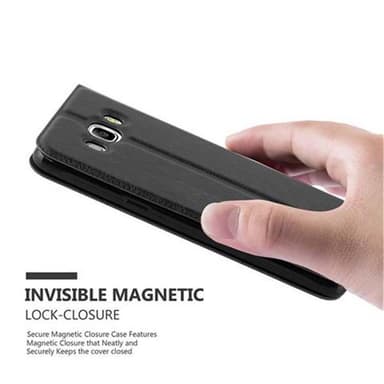 Lompakkokotelo Samsung Galaxy J7 2016 Case (Musta)