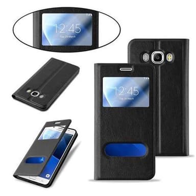 Lompakkokotelo Samsung Galaxy J7 2016 Case (Musta)