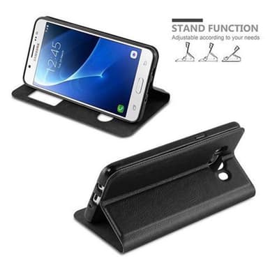 Lompakkokotelo Samsung Galaxy J7 2016 Case (Musta)