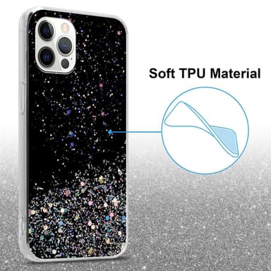 iPhone 12 PRO MAX Suojakuori Kotelo (Musta)