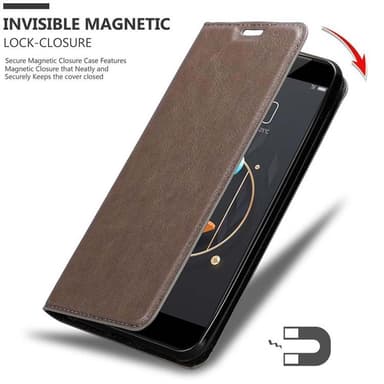 ZTE Nubia Z17 MINI Suojakuori Lompakkokotelo (Ruskea)