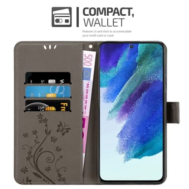 Samsung Galaxy S22 Suojakuori Lompakkokotelo (harmaa)