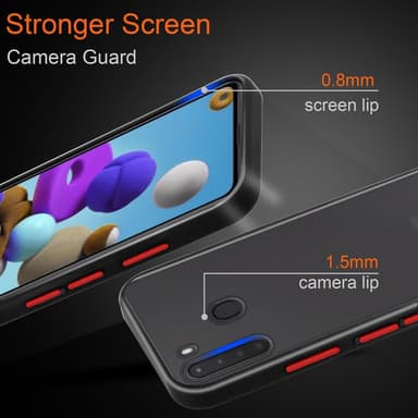 Samsung Galaxy A21 Suojakuori Kotelo (Läpinäkyvä)