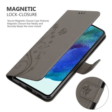 Samsung Galaxy S22 Suojakuori Lompakkokotelo (harmaa)