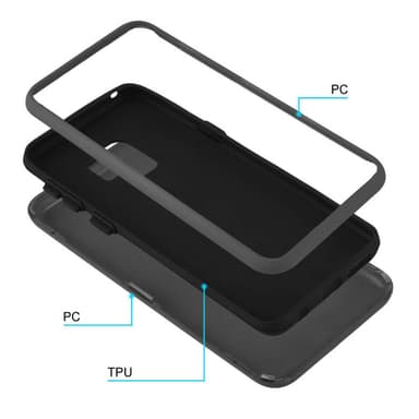 Samsung Galaxy S9 PLUS Suojakuori Kotelo (harmaa)