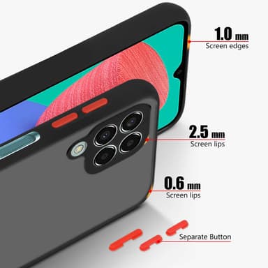 Samsung Galaxy M33 5G Suojakuori Kotelo (Musta)