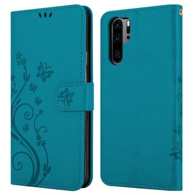 Huawei P30 PRO Suojakuori Lompakkokotelo (Sininen)