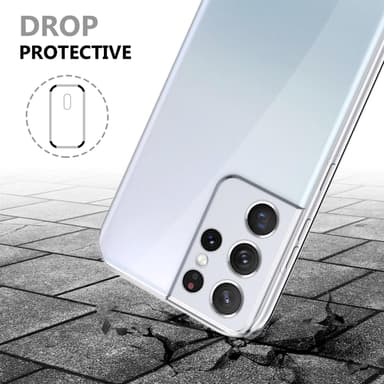 Samsung Galaxy S21 ULTRA Suojakuori Cover (Läpinäkyvä)
