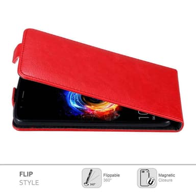 Honor 8 PRO Suojakuori Lompakkokotelo (Punainen)