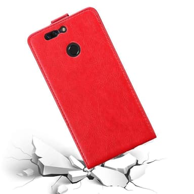Honor 8 PRO Suojakuori Lompakkokotelo (Punainen)