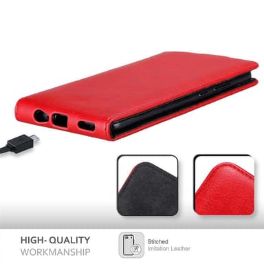 Honor 8 PRO Suojakuori Lompakkokotelo (Punainen)