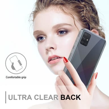 Samsung Galaxy A71 4G Suojakuori Cover (Läpinäkyvä)