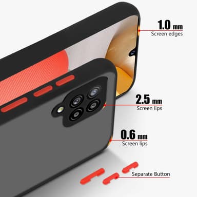 Samsung Galaxy A42 4G Suojakuori Kotelo (Musta)