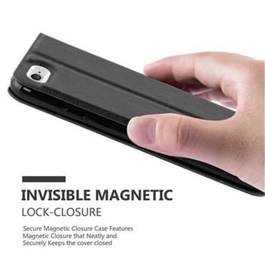 Lompakkokotelo iPhone 6 / 6S Case (Musta)