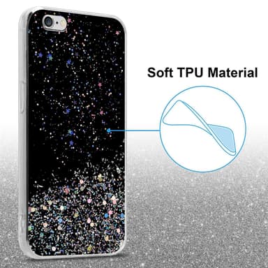 iPhone 6 PLUS / 6S PLUS Suojakuori Kotelo (Musta)