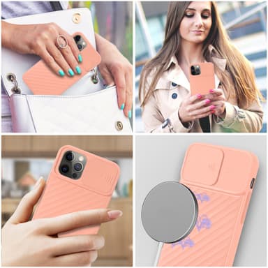 iPhone 13 PRO Case Suojakuori Cover (Vaaleanpunainen)