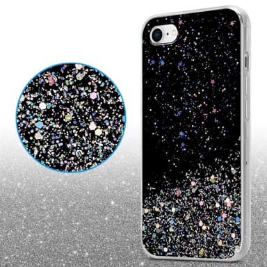 iPhone 7 / 7S / 8 / SE 2020 Suojakuori Kotelo (Musta)