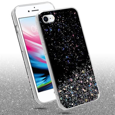 iPhone 7 / 7S / 8 / SE 2020 Suojakuori Kotelo (Musta)