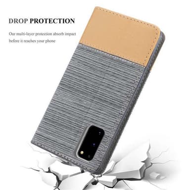 Samsung Galaxy S20 Suojakuori Lompakkokotelo (harmaa)