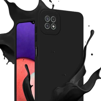 Samsung Galaxy A22 5G Suojakuori Kotelo (Musta)
