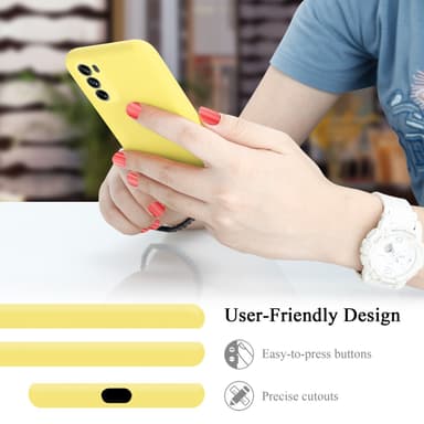 Motorola MOTO G62 5G Suojakuori Kotelo (Keltainen)
