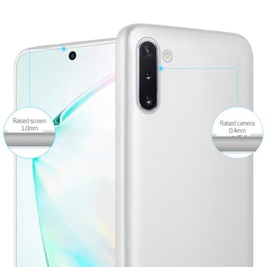 Samsung Galaxy NOTE 10 Suojakuori Kotelo (Hopea)