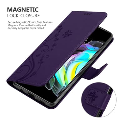 Motorola EDGE 20 Suojakuori Lompakkokotelo (Violetti)