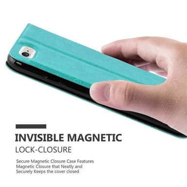 Lompakkokotelo iPhone 6 PLUS / 6S PLUS Case (Turkoosi)