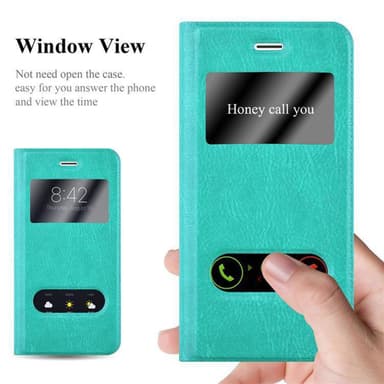 Lompakkokotelo iPhone 6 PLUS / 6S PLUS Case (Turkoosi)