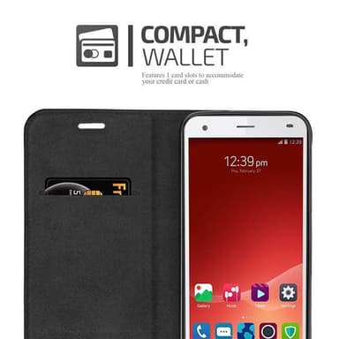 ZTE Blade S6 Suojakuori Lompakkokotelo (Ruskea)