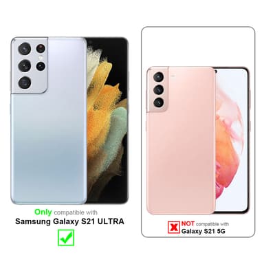 Samsung Galaxy S21 ULTRA Suojakuori Cover (Valkoinen)