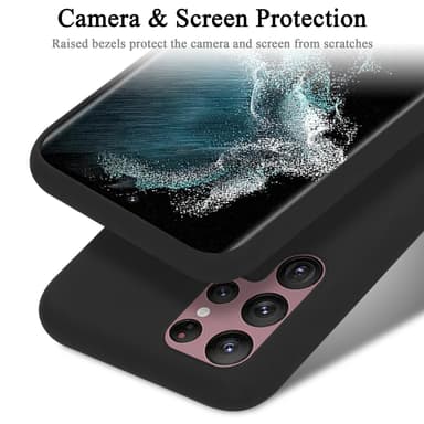 Samsung Galaxy S22 ULTRA Suojakuori Kotelo (Musta)