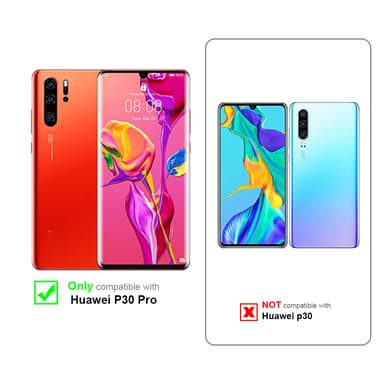 Huawei P30 PRO Suojakuori Lompakkokotelo (Sininen)
