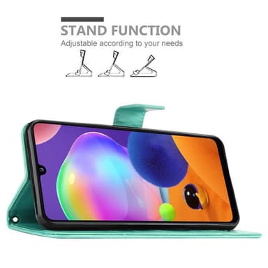 Samsung Galaxy A31 Suojakuori Lompakkokotelo (Turkoosi)