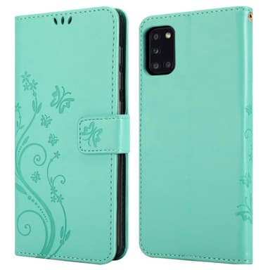Samsung Galaxy A31 Suojakuori Lompakkokotelo (Turkoosi)