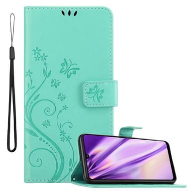 Samsung Galaxy A31 Suojakuori Lompakkokotelo (Turkoosi)