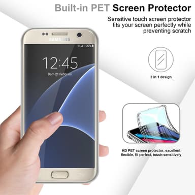 Samsung Galaxy S7 Suojakuori Cover (Läpinäkyvä)