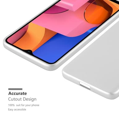 Samsung Galaxy A20s Suojakuori Kotelo (Hopea)