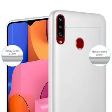 Samsung Galaxy A20s Suojakuori Kotelo (Hopea)