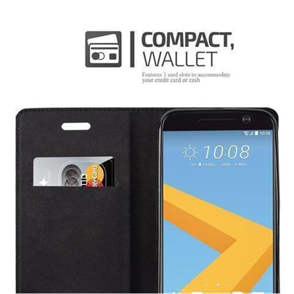 HTC ONE M10 Suojakuori Lompakkokotelo (Ruskea)