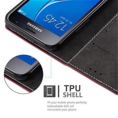 Samsung Galaxy J1 2016 Suojakuori Case (Punainen)